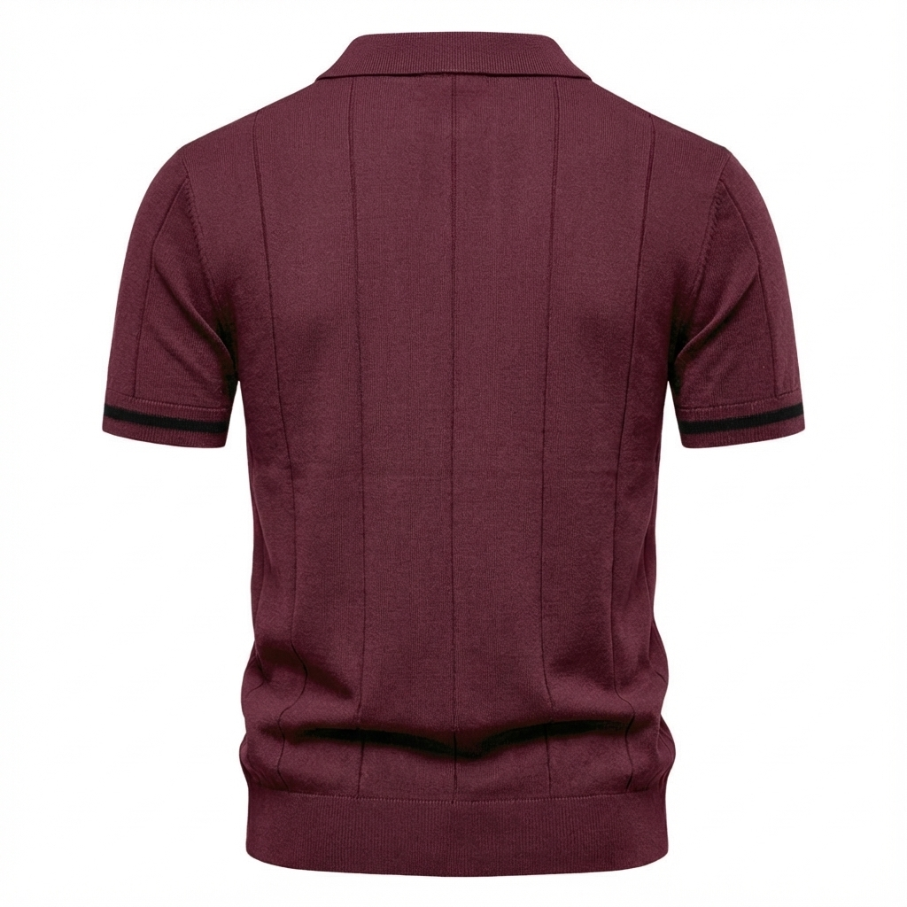 Torino quarter-zip polo back view