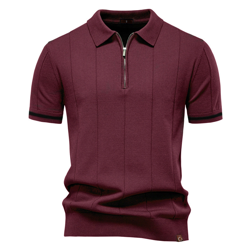 Torino Quarter-Zip Polo – Enzo Cavalli